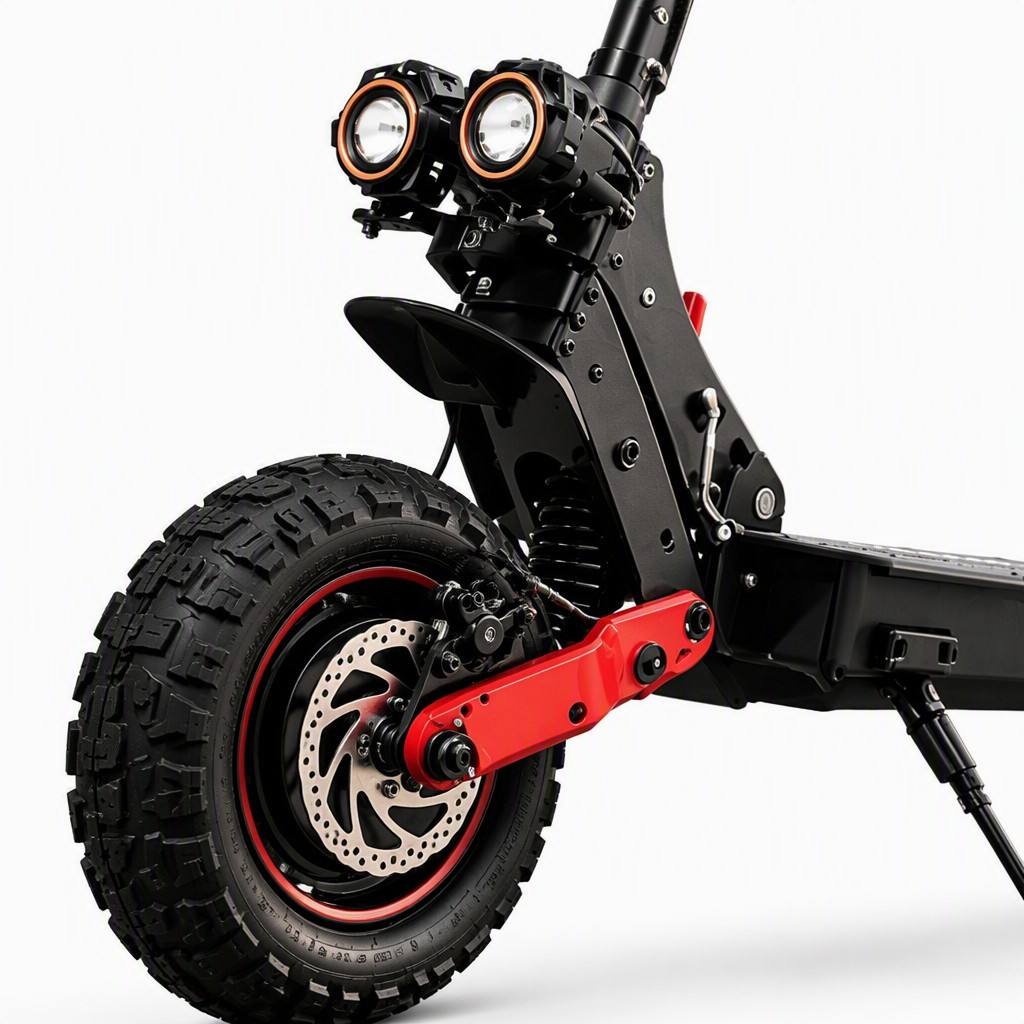 2400W Dual Motor freeboy H6 11-Inch Off-Road 60 km/h Foldable Electric Scooter High-Speed Adult E-Scooter with Dual Spring Suspension and Disc Brakesoter – 48V 21Ah