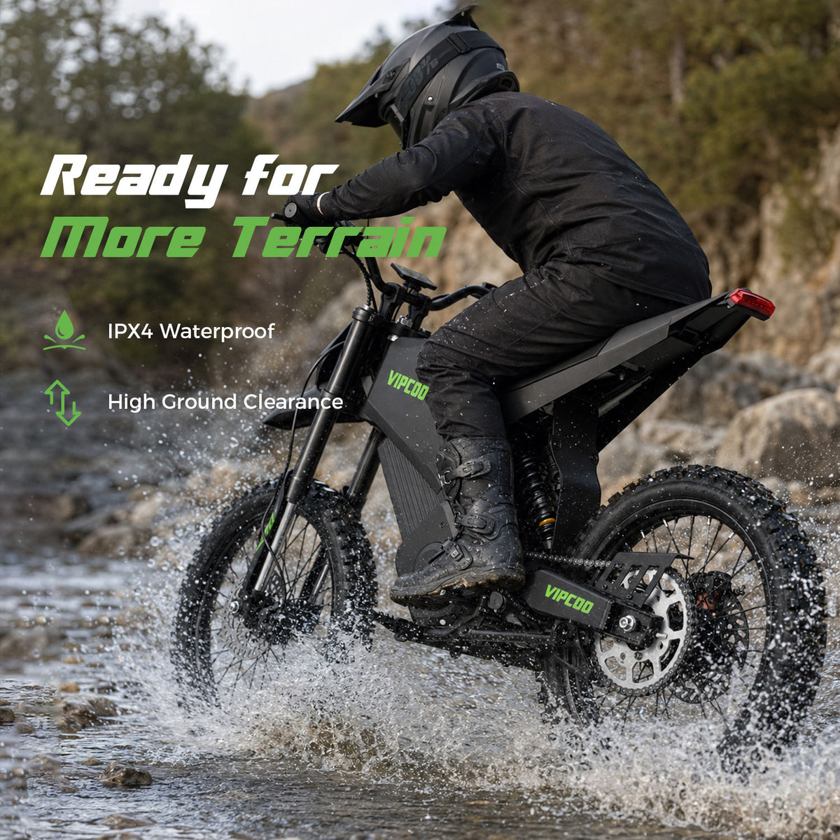 VC-H6 6000W 60V/31.5Ah Off-Road Electric Dirt Bike – High-Performance Adult Motorcycle with Front and Rear Hydraulic Brakes