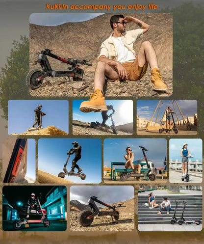 KuKirin G2 Ultra - Unisex Folding Electric Scooter with Full Suspension, 18Ah Lithium Battery, and Aluminum Frame