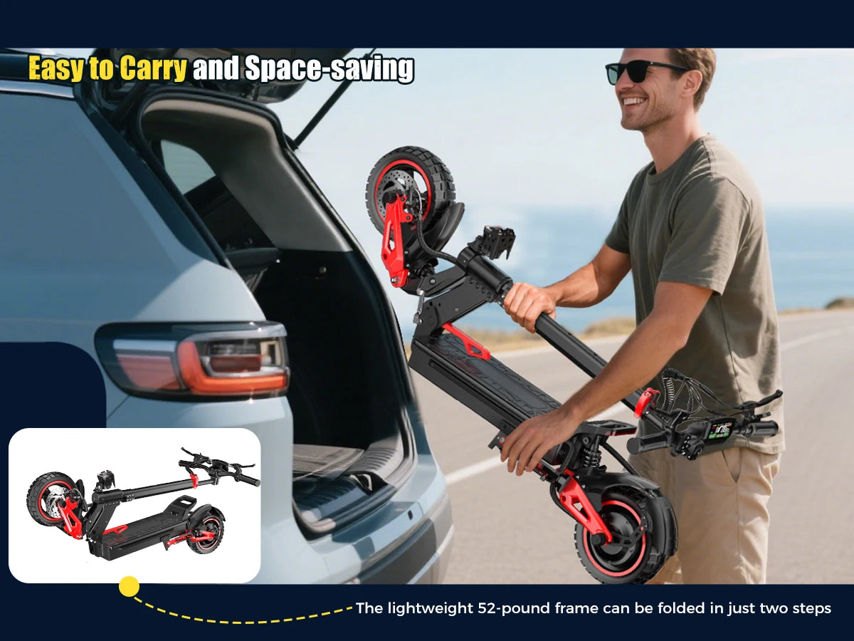 Freeboy 11 Inch Powerful Escooter Long Range High Speed Electric Scooter New Adult Folding Electric Scooter