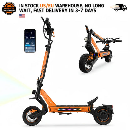 Tufront E3 Pro Shipping Europe Rear Hub Single Drive Power 20Ah Battery Tough Off-Road Performance Foldable Electric Scooter